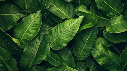 green leaves texture Generative AI