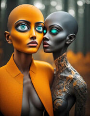 Canvas Print - Live Mannequins