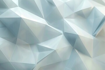 Wall Mural - Abstract Geometric White and Blue Polygonal Background