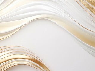 Free plain white background with gold wave