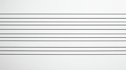 Poster - Horizontal lines spaced evenly across a white background, offering a sense of order and structure in minimalistic design.