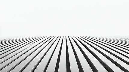 Poster - Horizontal lines spaced evenly across a white background, offering a sense of order and structure in minimalistic design.
