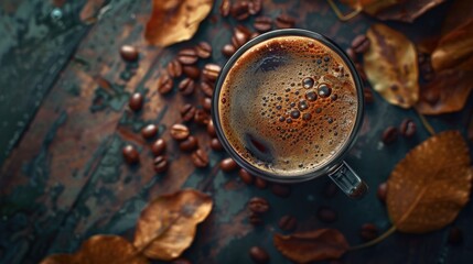 A clear photo of a cup of coffee on a table, suitable for use in food or beverage related contexts