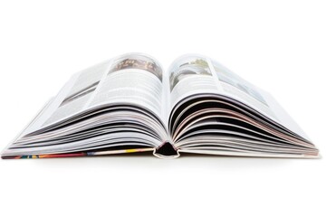 Poster - An open book on a clean white surface with a simple background