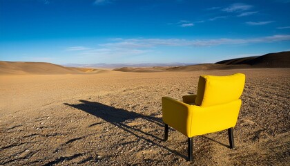 Poster - chair in the desert