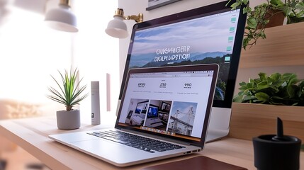 Aufkleber - Sleek E-Commerce Website Interface with Personalized Product Recommendations and Dynamic Pricing, Modern and User-Centric Design, Photo Realistic