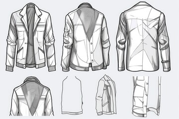 Sticker - Fashion design concepts for menswear