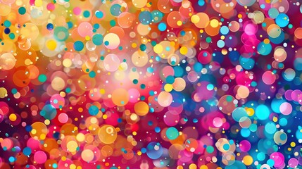 Wall Mural - Abstract Background with Colorful Bubbles