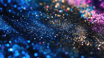 Poster - A close-up shot of a bright blue and purple background, perfect for creating a unique visual effect in your design