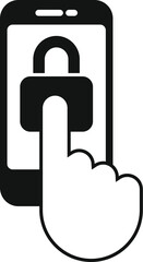 Poster - this vector illustration depicts enhanced security measures on a smartphone, highlighting the import