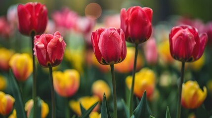 Poster - Vibrant Tulips in Bloom