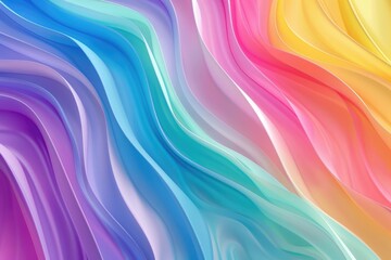 Aufkleber - Multicolored wavy background pattern