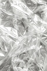 Poster - A close-up shot of a stack of silver foil wrapping paper