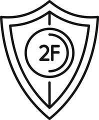 Poster - this icon represents two factor authentication, providing an extra layer of security for online acco