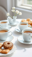 Canvas Print - Tea Time with Biscuits