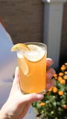 Poster - Cold Lemonade with Lemon Garnish