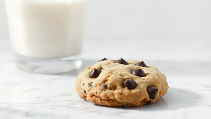 Poster - Chocolate Chip Cookie and Milk