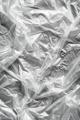 Poster - A close-up shot of a sheet of silver or tin foil, often used for cooking or wrapping food