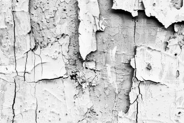 Canvas Print - A close-up shot of peeling paint on a surface