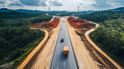 Poster - innovative iot system tracking progress and efficiency of road construction project through real tim