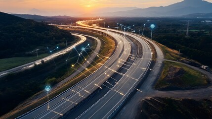 Poster - innovative iot system tracking and analyzing real time data to monitor the progress of a road constr