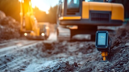 Poster - advanced iot devices monitoring and ensuring safety compliance at a road construction site with smar