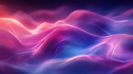 Wall Mural - A spectacular nebula illuminated with a cosmic glow, set against the backdrop of space.