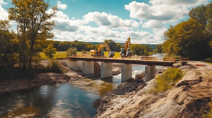 Poster - intelligent iot driven construction site overseeing the development of a bridge infrastructure proje