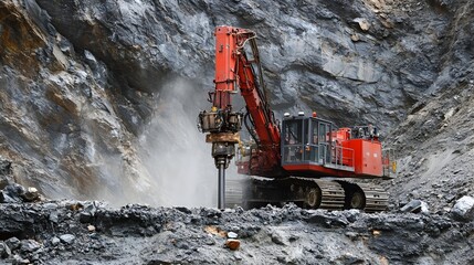 Poster - advanced iot powered machinery efficiently drilling through rock for critical infrastructure tunnel 