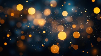 Wall Mural - A beautiful array of multicolored sparkles floating in the night sky.