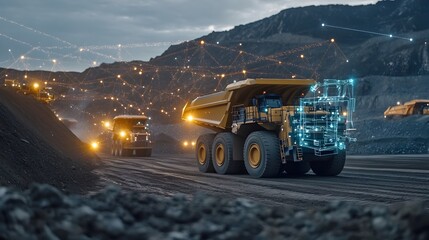 Poster - innovative iot technology tracking and analyzing mining equipment usage and maintenance for enhanced