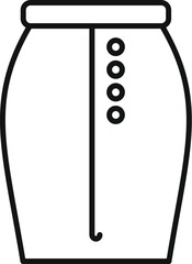 Poster - This icon of a skirt is perfect for projects related to fashion, clothing, and office wear