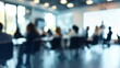 © waranyu - blur people in meeting room