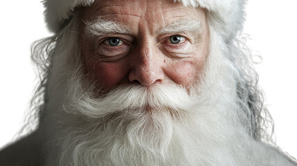 Santa Claus portrait isolated on white background