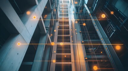 Poster - iot sensors monitoring alignment of beams and columns in a high rise commercial building for structu