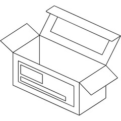 Sticker - Food Takeaway Box Icon