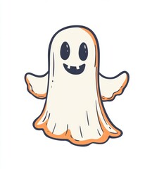 Halloween characters white background