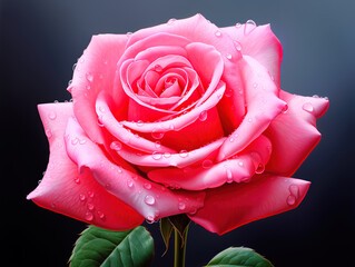 Wall Mural - Close-up of red rose blooming outdoors