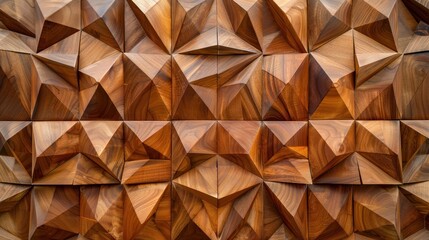 geometric wooden wall pattern