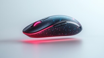 A floating computer mouse with a wireless dongle a  766 mouse, computer, technology, wireless, device, optical, pc, equipment, button, internet, click, black, wheel, computer mouse, scroll, business, 