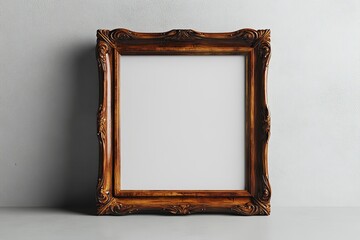 A floating picture frame with a blank canvas again  600 frame, picture, wood, empty, gold, art, wooden, photo, border, antique, decoration, old, blank, vintage, design, golden, picture frame, object, 