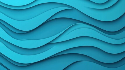 Canvas Print - Vibrant abstract blue backdrop featuring paper cut lines, perfect for banners, posters, and presentations in a modern style.