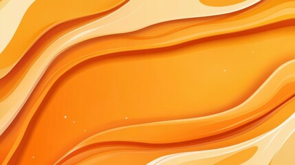 Canvas Print - Vibrant orange banner with dynamic curves, ideal for modern graphic designs and stylish templates, perfect for any project.