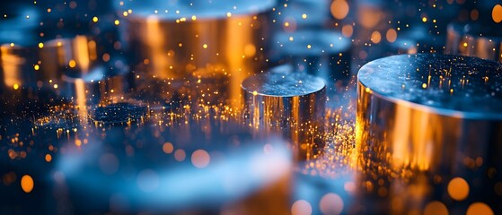 Poster - Energy efficient Metal Refining Visualizing Sustainable Industrial Processes and Innovations in the Production of Metals like Steel Aluminum and Copper