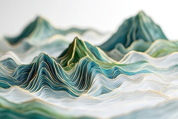 Abstract background with mountains 