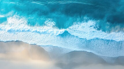 Wall Mural - Waves on the beach as a background. Beautiful natural background at the summer time