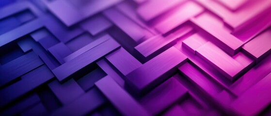 Poster - Gradient blend of pastel lavender to royal purple, accented by Art Deco zigzags and bold, linear modernist designs, creating a dynamic rhythm