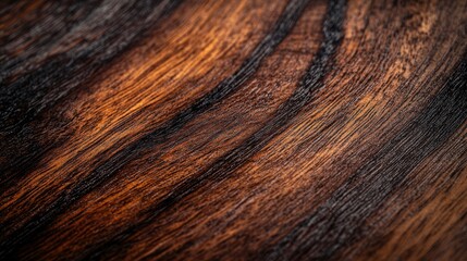 Dark mahogany wood with a glossy sheen 