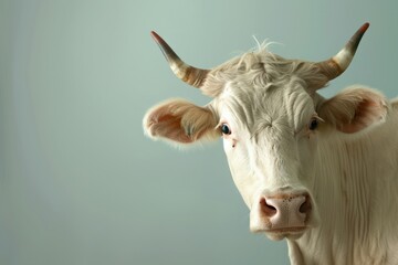 Wall Mural - Curious Cow Portrait