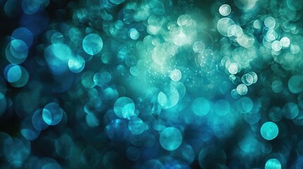 Poster - Shimmering background in shades of blue and green